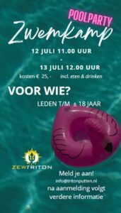 Zwemkamp Triton ZEW jeugd @ Bosbad Putten