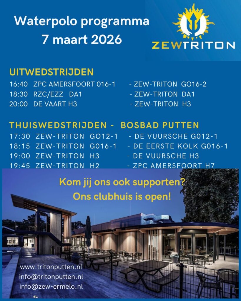 Waterpolo wedstrijden @ Bosbad Putten