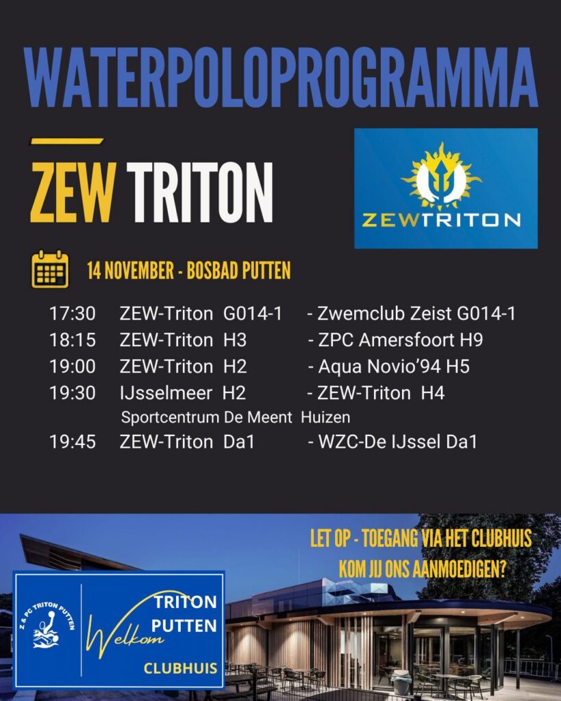 Waterpolo wedstrijden Bosbad Putten @ Bosbad Putten