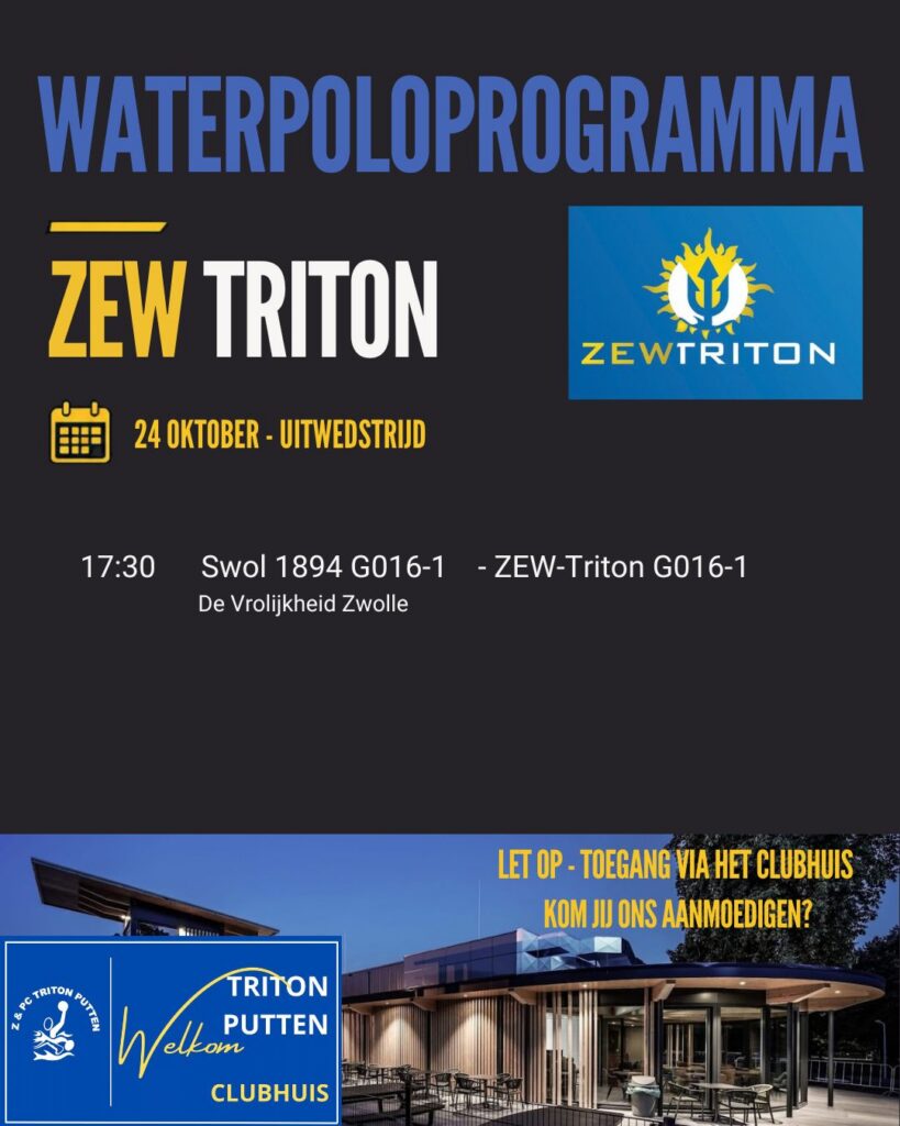 Waterpolo wedstrijden @ de Vrolijkheid Zwolle
