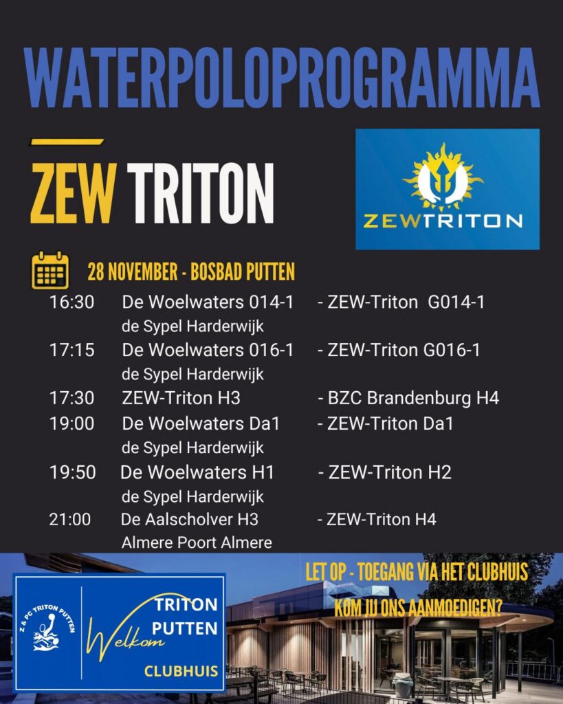 Waterpolo wedstrijden Bosbad Putten @ Bosbad Putten